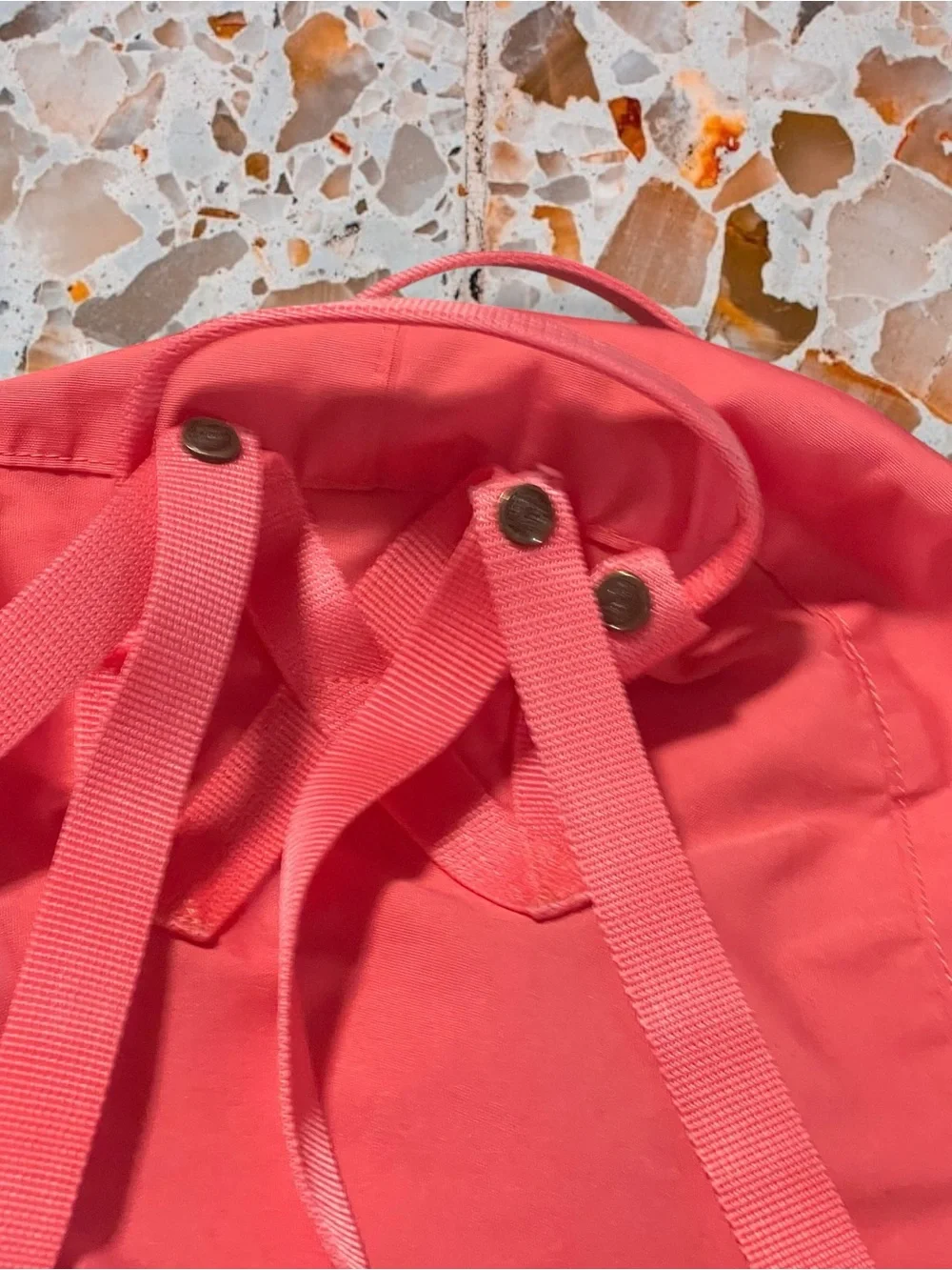 Fjallraven Kanken Classic Backpack in Peach Pink